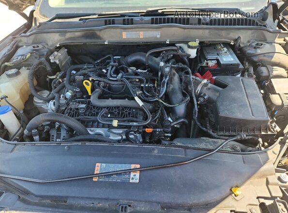 3FA6P0HD2JR265233 2018 FORD FUSION Черный Вид задней части салона
