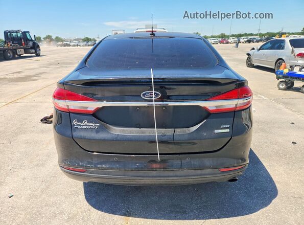 3FA6P0HD2JR265233 2018 FORD FUSION Черный Вид сзади