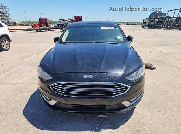 3FA6P0HD2JR265233 2018 FORD FUSION Черный Вид спереди
