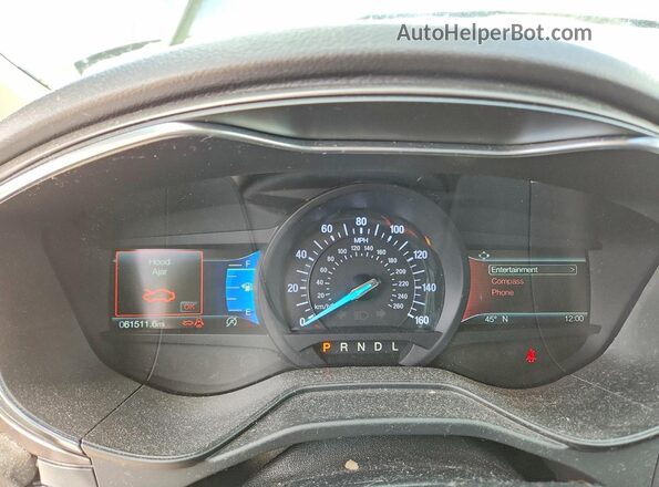 3FA6P0HD2LR223292 2020 FORD FUSION Черный Вид щитка приборов