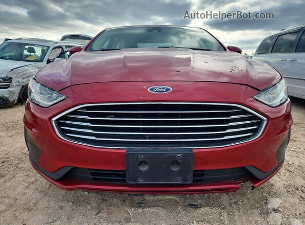 3FA6P0HD2LR234972 2020 FORD FUSION Красный Вид спереди