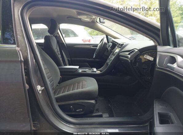 3FA6P0HD3JR199694 2018 FORD FUSION Серый Вид салона спереди