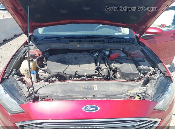 3FA6P0HD3JR223427 2018 FORD FUSION Красный Вид сзади