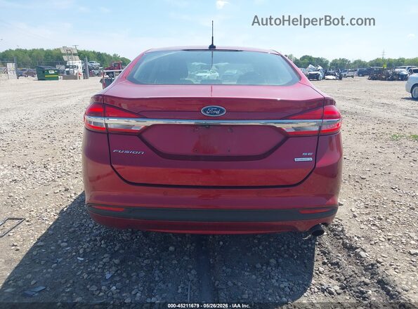 3FA6P0HD3JR223427 2018 FORD FUSION Красный 