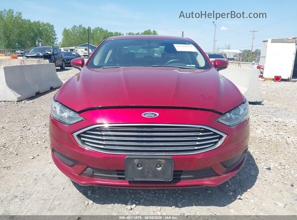 3FA6P0HD3JR223427 2018 FORD FUSION Красный Вид щитка приборов