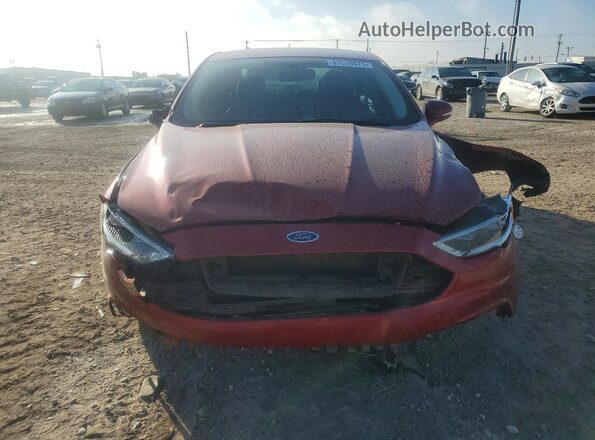 3FA6P0HD3JR233858 2018 FORD FUSION Red Vista frontal