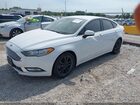2018 Ford Fusion Se White vin: 3FA6P0HD3JR240941
