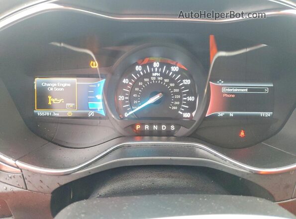 3FA6P0HD4HR239999 2017 FORD FUSION Черный Вид щитка приборов
