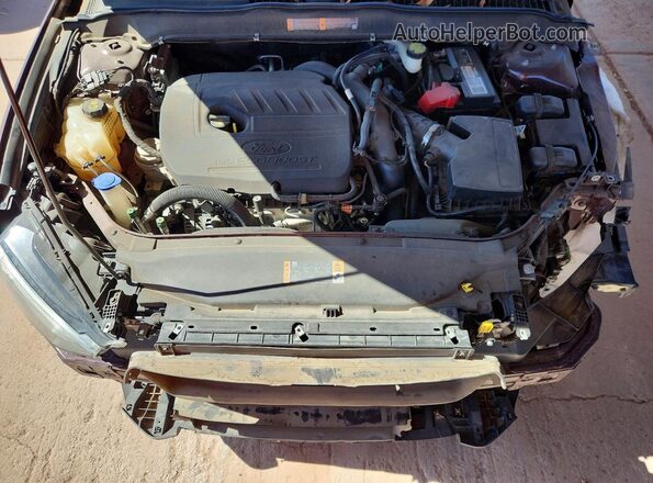3FA6P0HD4HR242272 2017 FORD FUSION Бордовый Вид задней части салона