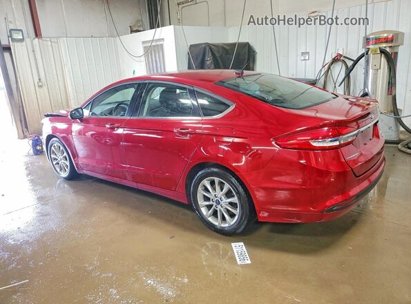 3FA6P0HD4HR271366 2017 FORD FUSION Красный Задняя левая четверть