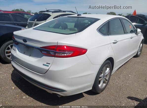 3FA6P0HD4JR160130 2018 FORD FUSION White Задня права чверть