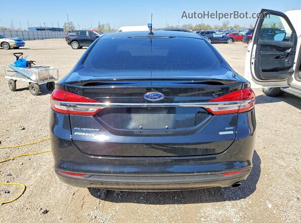 3FA6P0HD4JR217152 2018 FORD FUSION Black Rear view