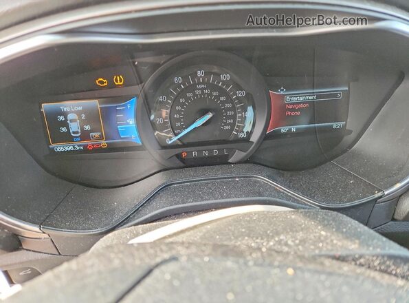 3FA6P0HD4LR130077 2020 FORD FUSION White Widok zestawu wskaźników