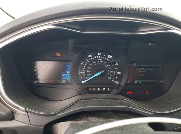 3FA6P0HD4LR256391 2020 FORD FUSION Синий Вид щитка приборов