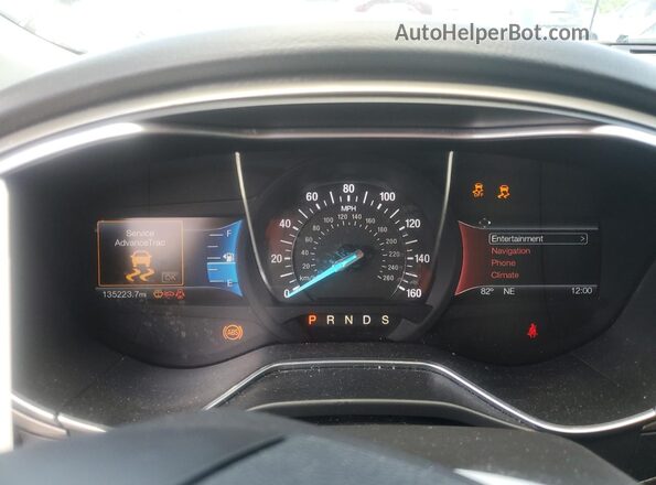 3FA6P0HD5GR324221 2016 FORD FUSION Серый Вид щитка приборов