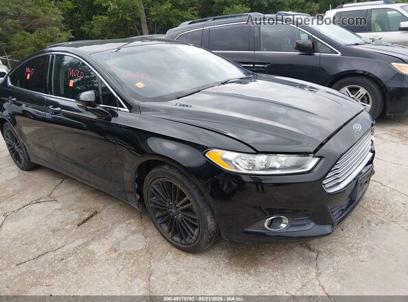 3FA6P0HD6GR258245 2016 FORD FUSION Black Przód prawy