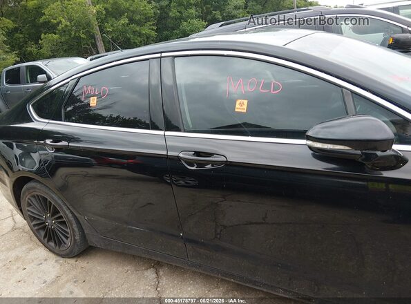 3FA6P0HD6GR258245 2016 FORD FUSION Black Widok wnętrza z tyłu