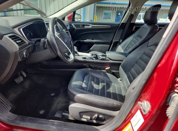 3FA6P0HD6GR278396 2016 FORD FUSION Красный Вид салона спереди
