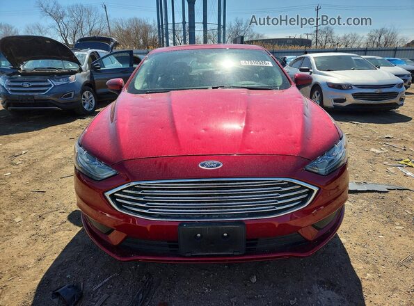 3FA6P0HD7HR347629 2017 FORD FUSION Red Vista frontal