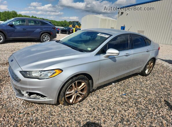 3FA6P0HD7JR178508 2018 FORD FUSION Серебряный Передняя левая четверть