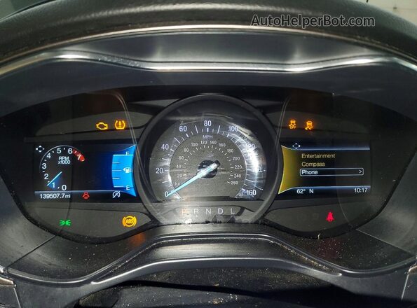 3FA6P0HD7LR109840 2020 FORD FUSION Серый Вид щитка приборов