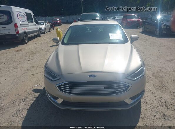 3FA6P0HD8JR143072 2018 FORD FUSION Золотой Вид щитка приборов