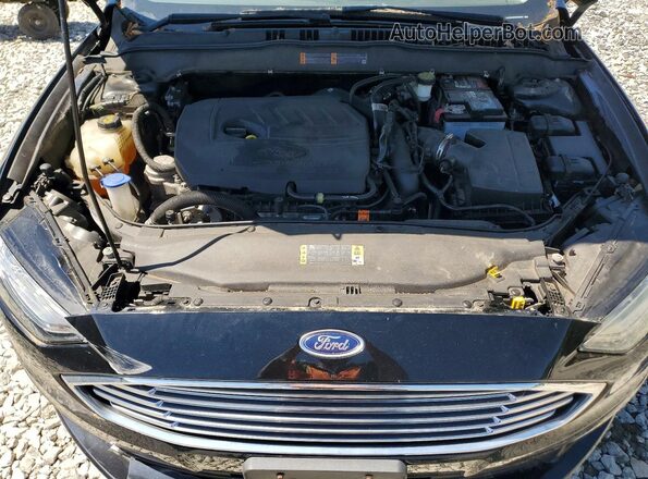 3FA6P0HD8JR226985 2018 FORD FUSION Черный Вид задней части салона