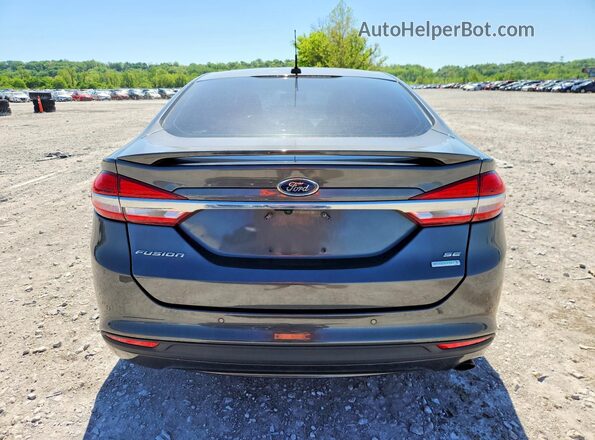 3FA6P0HD8JR238845 2018 FORD FUSION Серый Вид сзади
