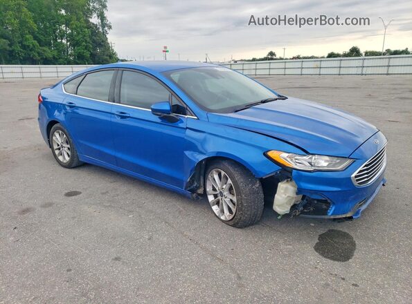 3FA6P0HD8LR178634 2020 FORD FUSION Blue Przód prawy