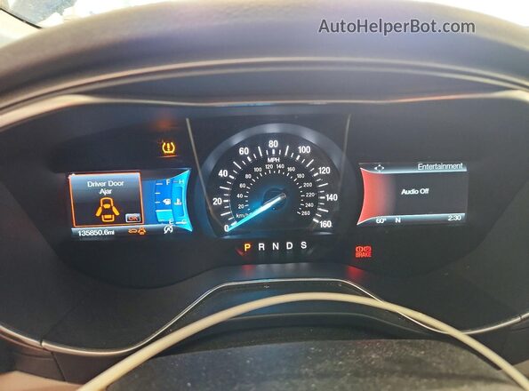 3FA6P0HD9HR105344 2017 FORD FUSION Синий Вид щитка приборов