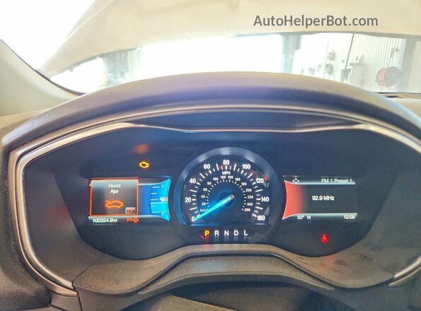 3FA6P0HD9LR189285 2020 FORD FUSION White Widok zestawu wskaźników