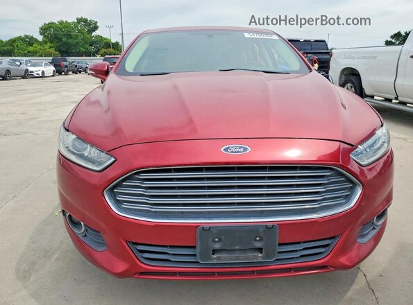3FA6P0HDXGR194162 2016 FORD FUSION Red Widok z przodu