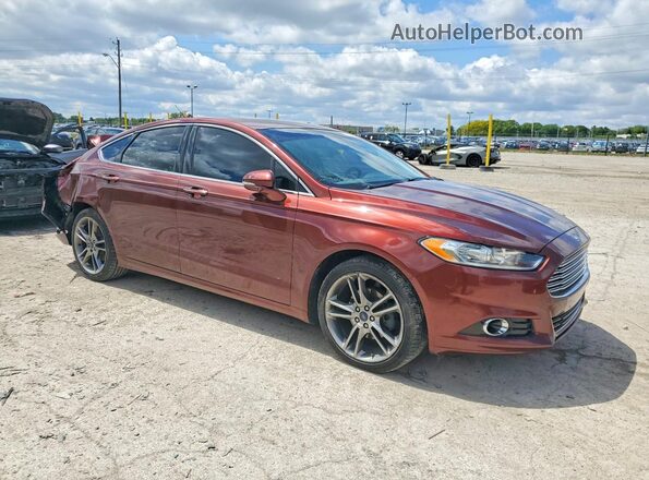 3FA6P0K93GR212845 2016 FORD FUSION Коричневый Передняя правая четверть