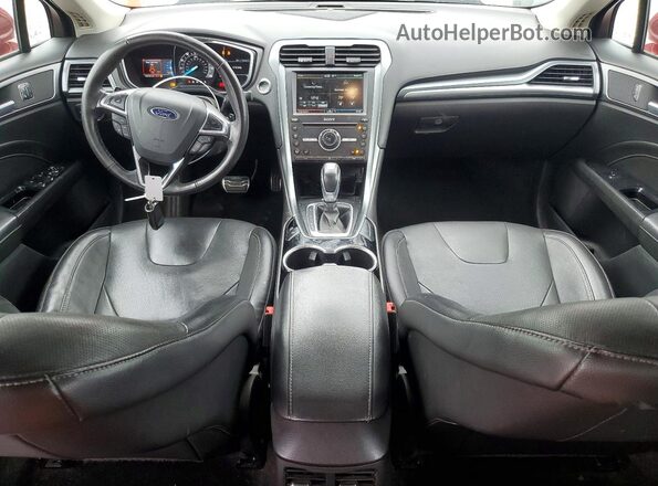 3FA6P0K95GR104520 2016 FORD FUSION Красный Вид панели приборов