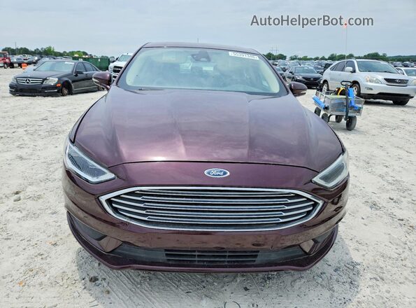 3FA6P0K99HR103775 2017 FORD FUSION Burgundy Вид спереду