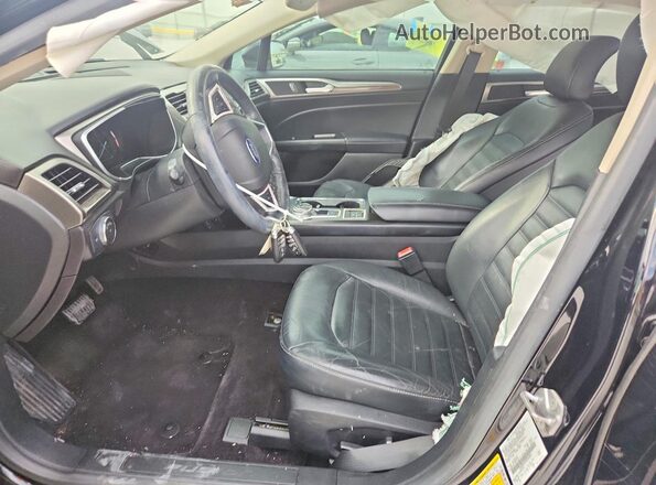 3FA6P0LU0HR266866 2017 FORD FUSION Черный Вид салона спереди