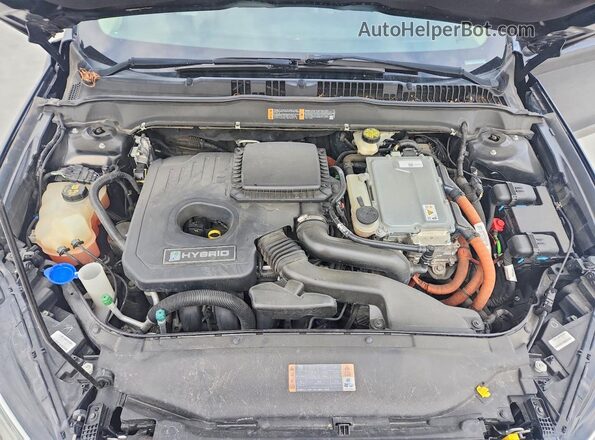 3FA6P0LU0HR266866 2017 FORD FUSION Черный Вид задней части салона