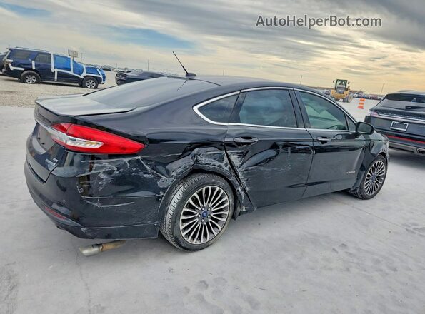3FA6P0LU0HR266866 2017 FORD FUSION Черный Задняя правая четверть