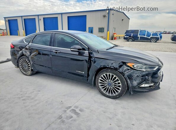 3FA6P0LU0HR266866 2017 FORD FUSION Черный Передняя правая четверть