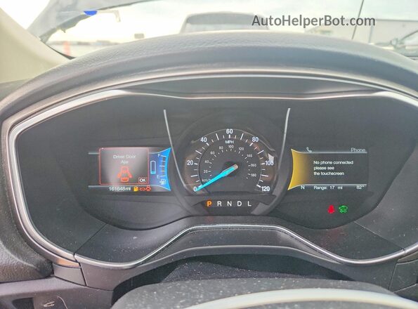 3FA6P0LU0HR266866 2017 FORD FUSION Черный Вид щитка приборов
