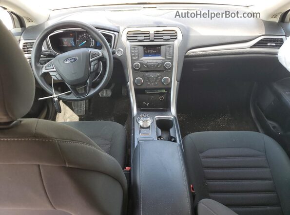 3FA6P0LU0JR100935 2018 FORD FUSION Серебряный Вид панели приборов