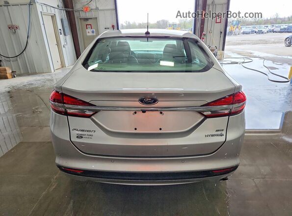 3FA6P0LU0JR235302 2018 FORD FUSION Silver უკანა ხედი