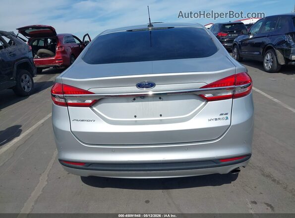 3FA6P0LU1JR147584 2018 FORD FUSION HYBRID Silver 
