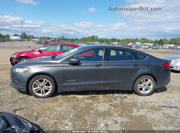3FA6P0LU1JR172971 2018 FORD FUSION HYBRID Gray Панорамний вид салону 360°