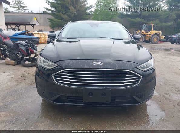 3FA6P0LU1LR196805 2020 FORD FUSION Black Widok zestawu wskaźników