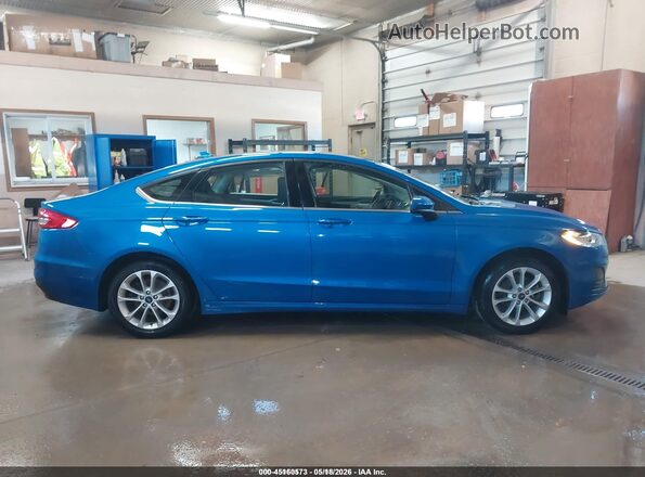3FA6P0LU1LR200609 2020 FORD FUSION Blue Vista interior trasera