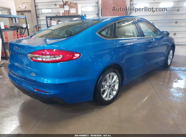 3FA6P0LU1LR200609 2020 FORD FUSION Blue Trasero derecho