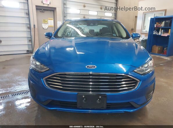 3FA6P0LU1LR200609 2020 FORD FUSION Blue Vista del cuadro de instrumentos