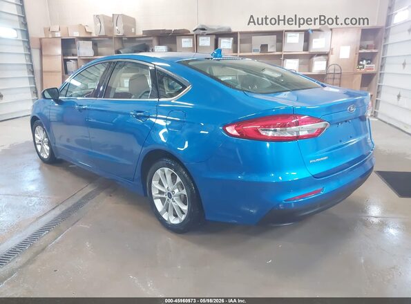 3FA6P0LU1LR200609 2020 FORD FUSION Blue Trasero izquierdo