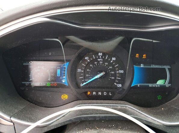 3FA6P0LU2GR115557 2016 FORD FUSION Silver Widok zestawu wskaźników